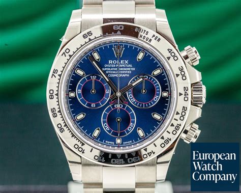 Rolex Daytona in white gold with blue dial (ref.